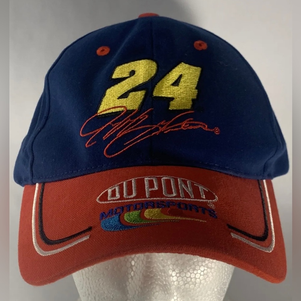 Vintage NASCAR Collectible Jeff Gordon Hat #24 Dupont Motorsports Racing